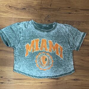University of Miami crop top